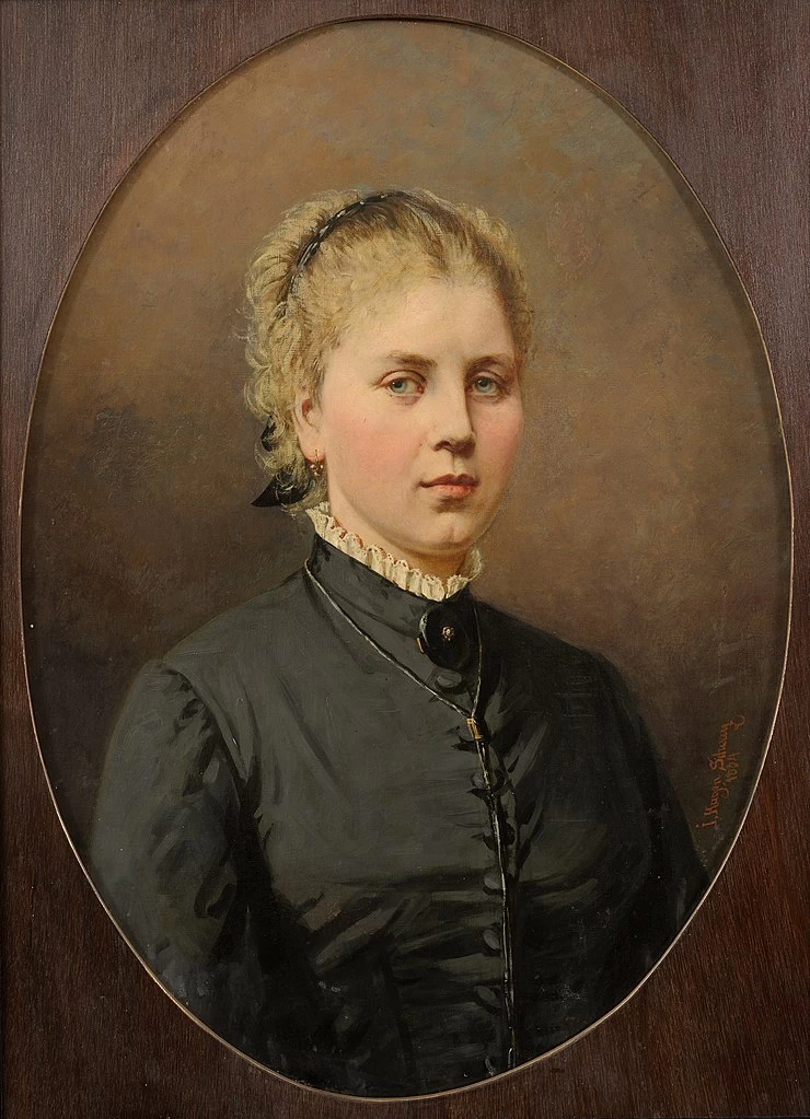 Julie Wilhelmine Hagen - Schwarz, Ritratto di Marisa V. Wolf, Tartu Art Museum's painting collection